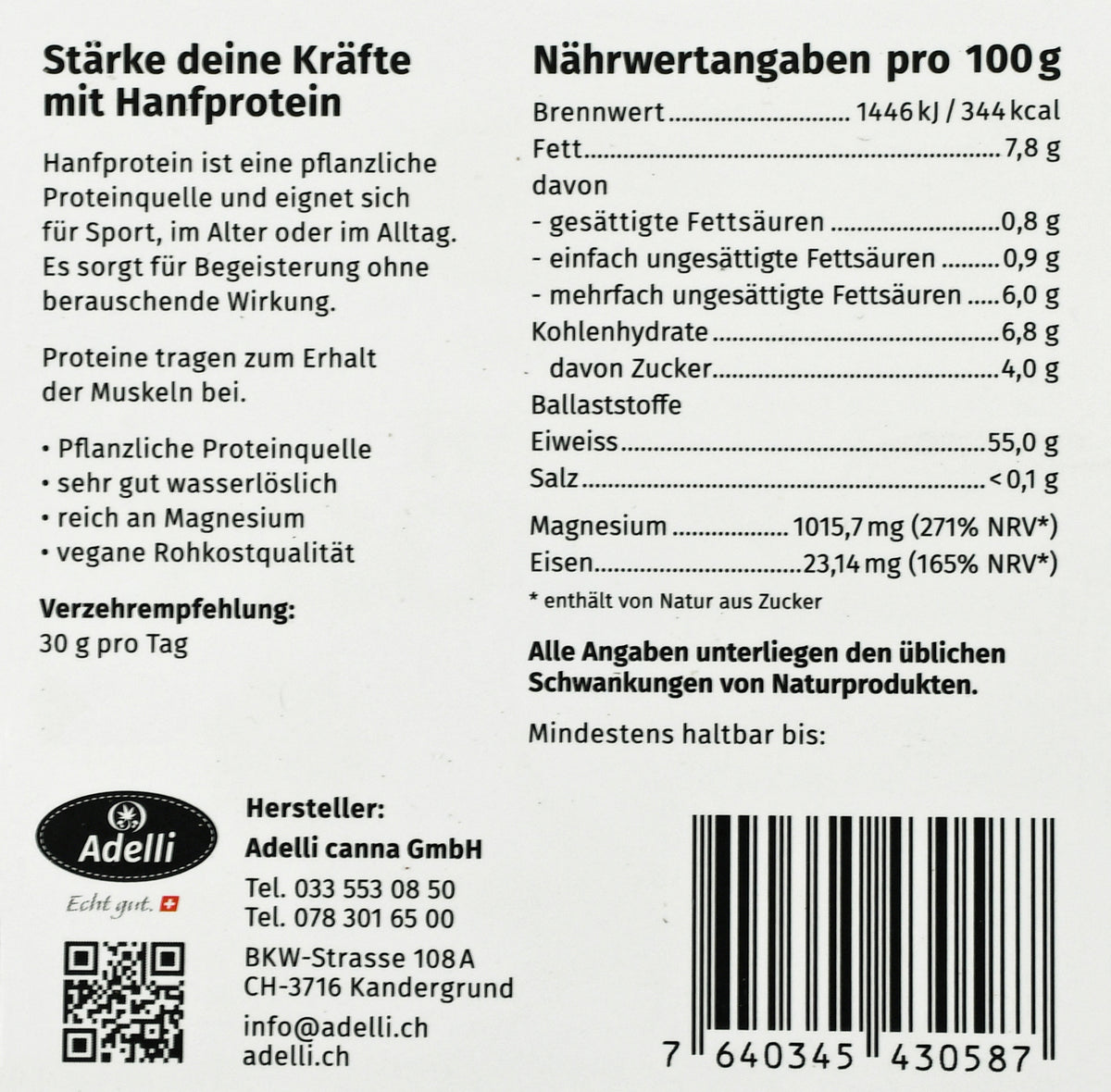 Hanf Protein