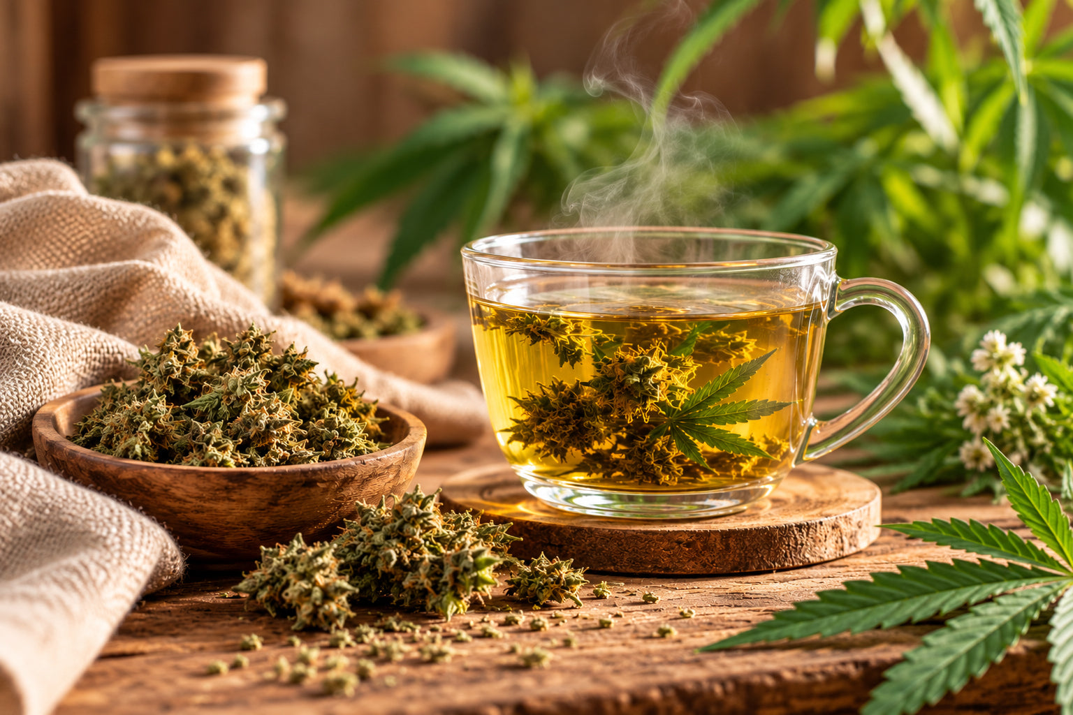 CBD-Blütentee: Wirkung, Zubereitung und Wissenswertes