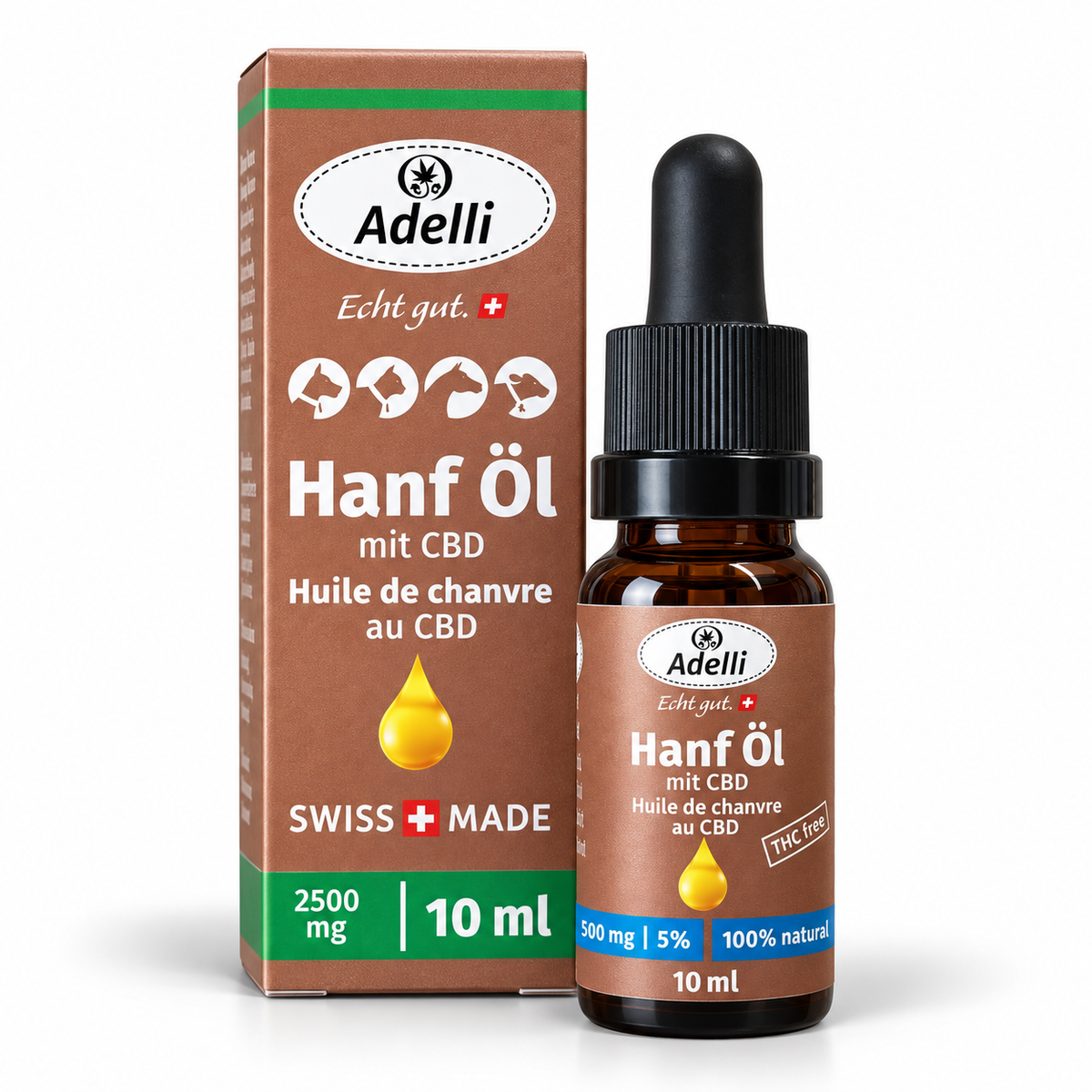 Huile de chanvre au CBD - SANS THC