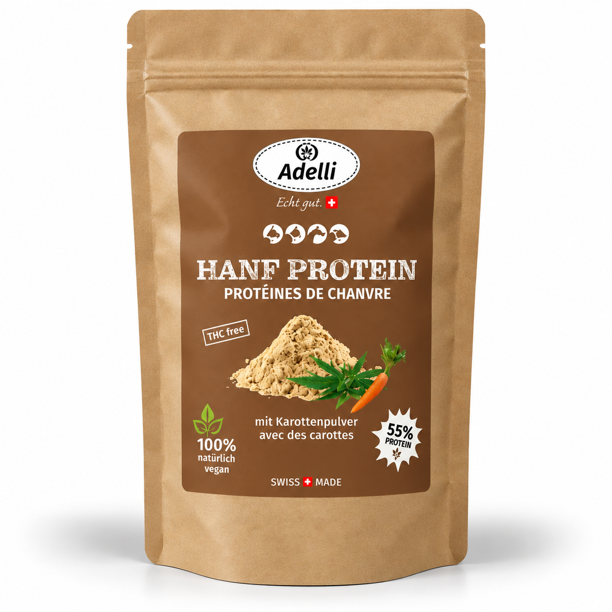 Hanf Protein für Hunde, Katzen & Pferde